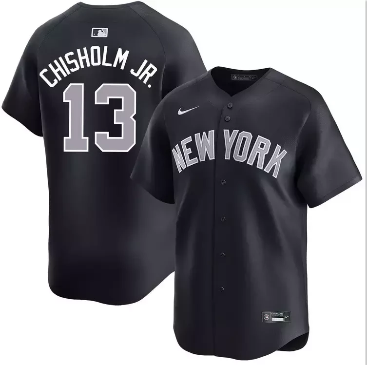 Men's #13 Jazz Chisholm Jr. Alternate Road Limited All Stitched Jersey by My Store