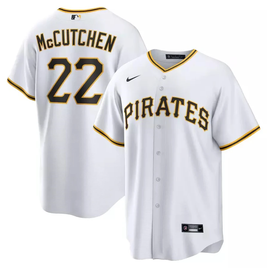Men's #22 Andrew McCutchen White Replica Player Jersey by My Store