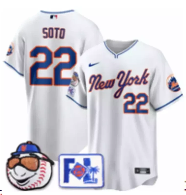 Men's #22 Juan Soto 2025 Spring Training Limited All Stitched Jersey White by My Store
