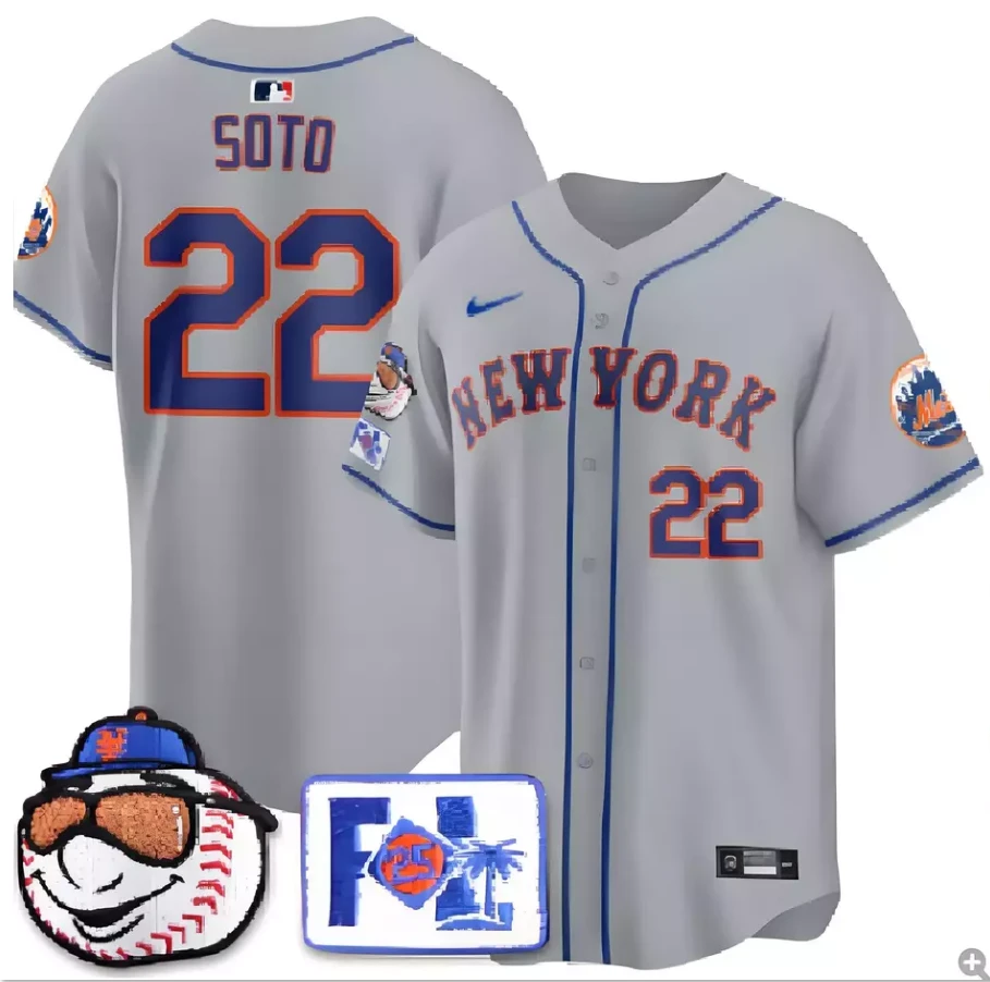 Men's #22 Juan Soto Gray 2025 Spring Training Limited All Stitched Jersey by My Store