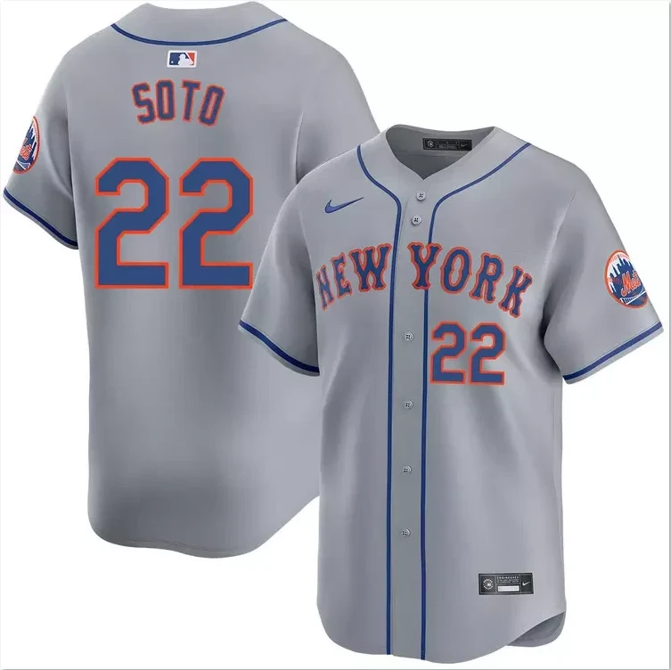 Men's #22 Juan Soto Road Limited Stitched All Stitched Jersey by My Store