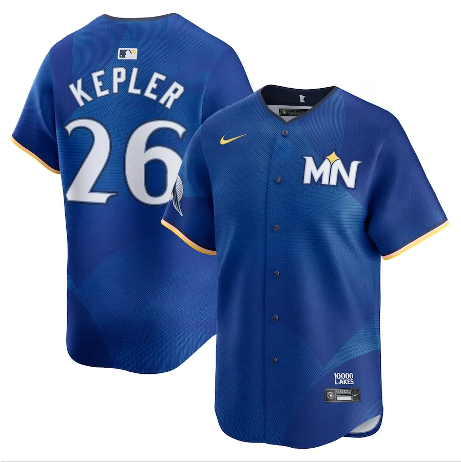 Men's #26 Max Kepler Royal City Connect Limited All Stitched Jersey by My Store