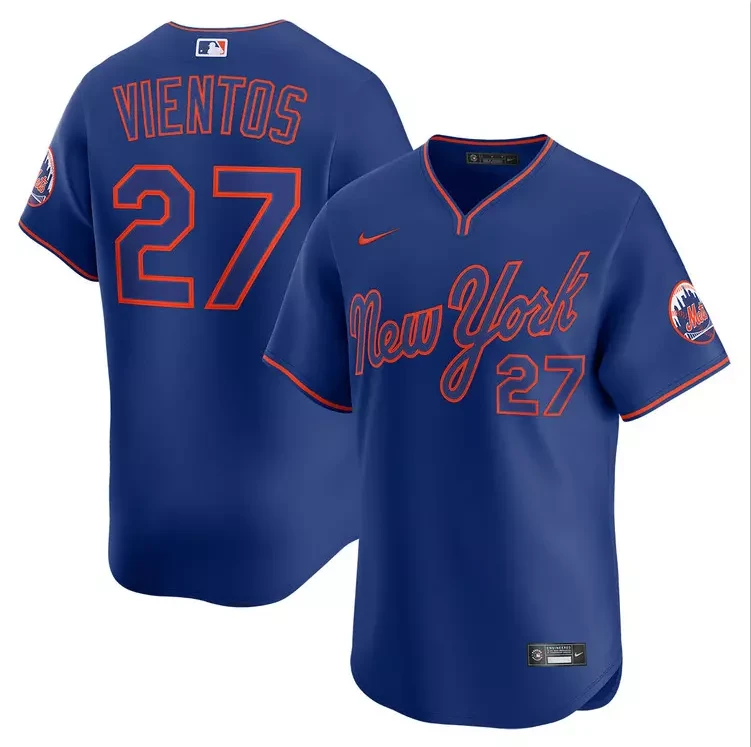Men's #27 Mark Vientos Alternate Royal 2025 Limited All Stitched Jersey by My Store