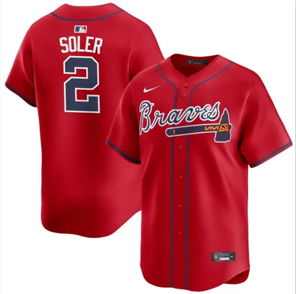 Men's #2 Jorge Soler Two Colors Limited All titched Jersey by My Store