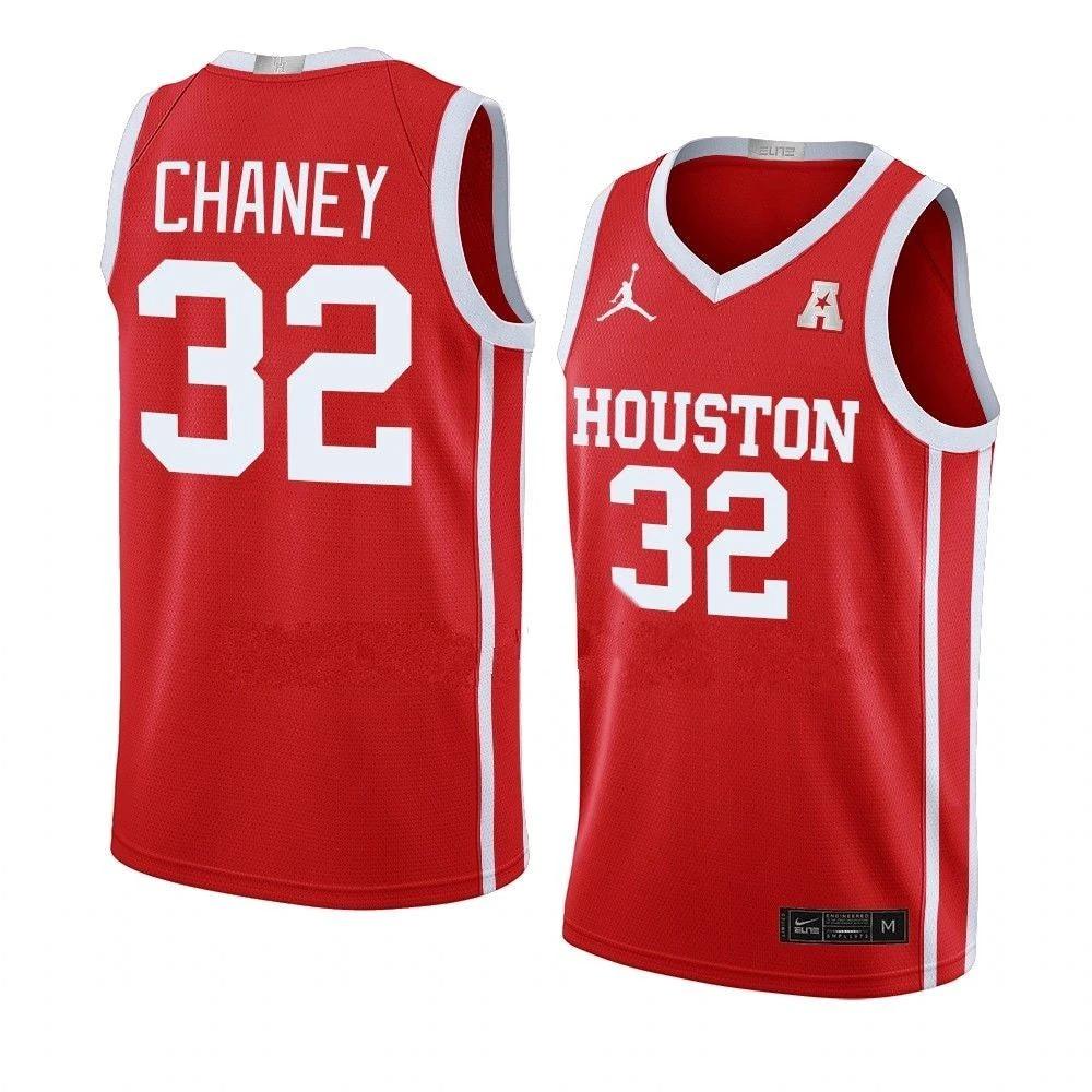 Men's #32 Reggie Chaney Jersey Houston Cougars College Basketball Jerseys by My store basketball