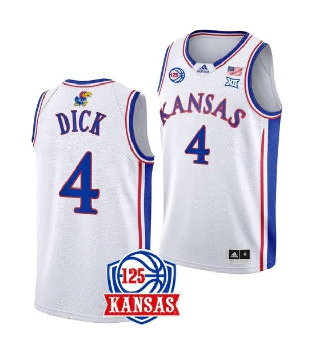 Men's #5 Kyle Cuffe Jr Jersey Kansas Jayhawks College Basketball Jerseys Blue 2022 by My store basketball
