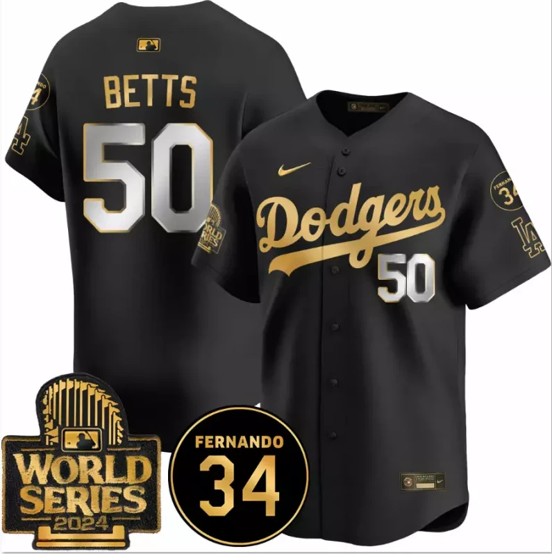 Men’s #50 Mookie Betts Patch Vapor Premier Limited All Stitched Jersey by My Store