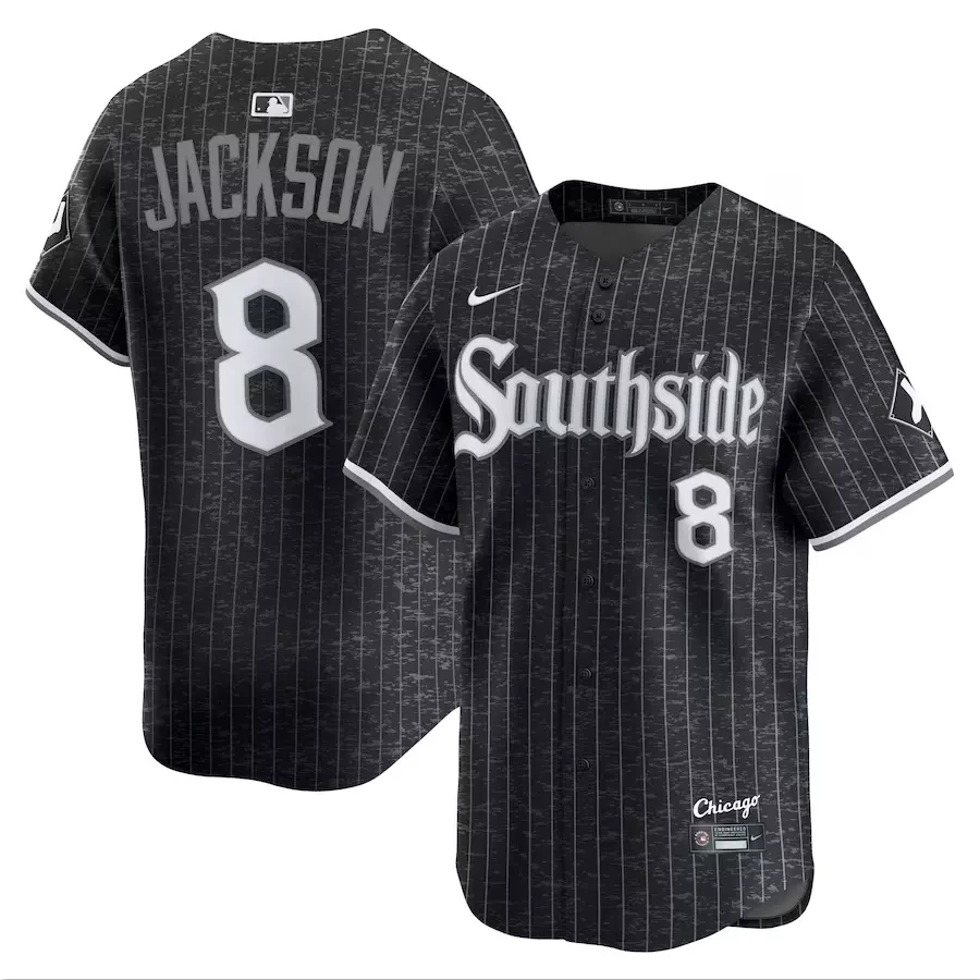 Men's #8 Bo Jackson Black City Connect Limited Retired Player Stitched Jersey by My Store