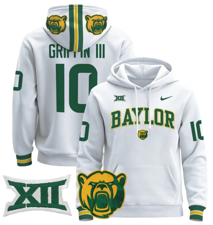 Robert Griffin III Hoodie #10 Baylor Bears 2024 Pullover V2 by Hoodie Pullover