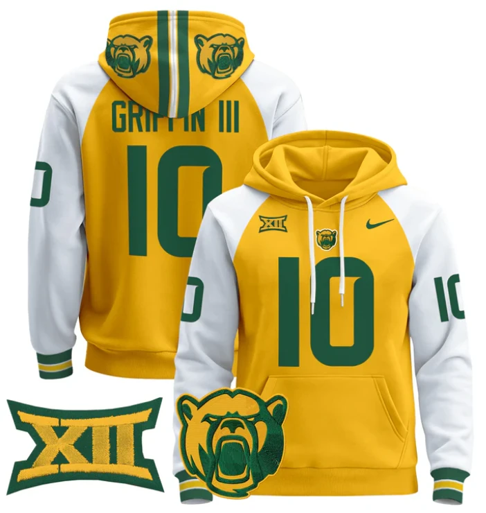 Robert Griffin III Hoodie #2 Baylor Bears 2024 Pullover by Hoodie Pullover