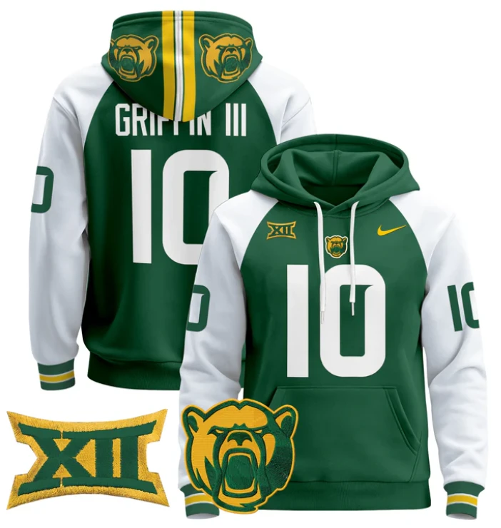 Robert Griffin III Hoodie #2 Baylor Bears 2024 Pullover by Hoodie Pullover