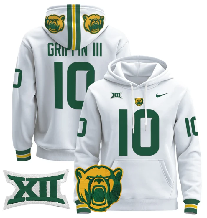 Robert Griffin III Hoodie #2 Baylor Bears 2024 Pullover by Hoodie Pullover