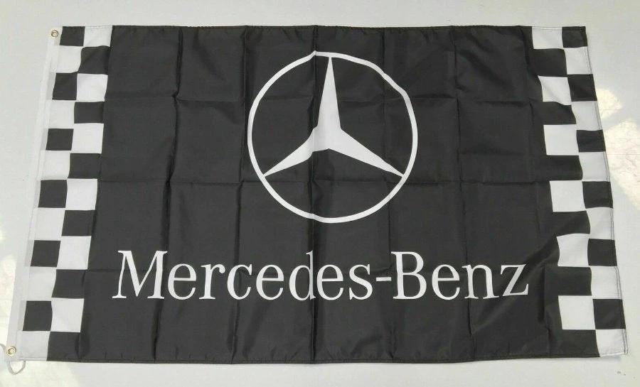 Mercedes Benz Flag - Car Mechanic Workshop Man Cave Kompressor 3x5ft by flagsjustdoit