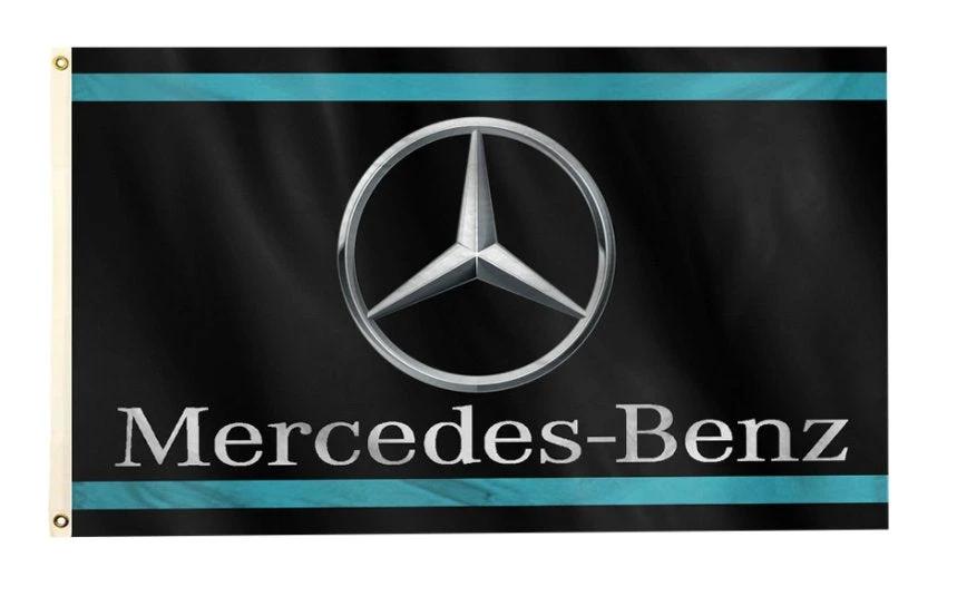 Mercedes Benz Flag AMG 3X5 Ft Polyester Banner USA 90x150cm by flagsjustdoit