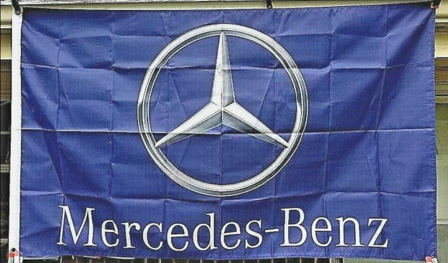 Mercedes Benz Flag AMG Blue 3X5 Ft Polyester Banner USA 90x150cm by flagsjustdoit