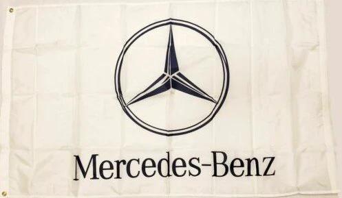 Mercedes Benz Flag AMG White 3X5 Ft Polyester Banner USA 90x150cm by flagsjustdoit
