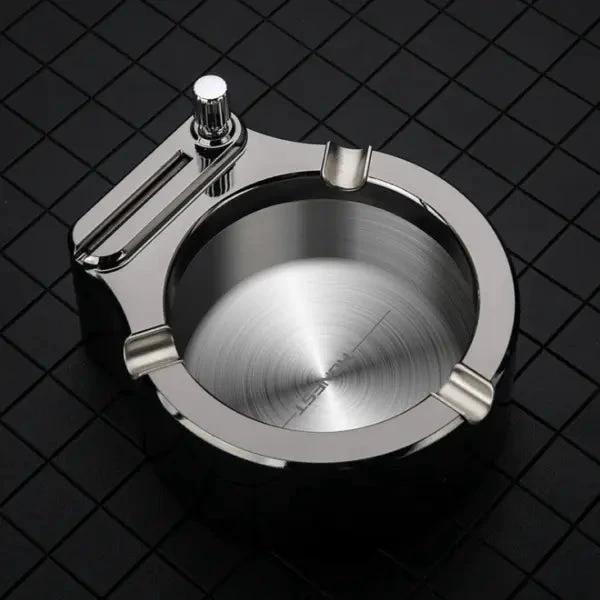 Metal ashtray with stick lighter – Elegant & refillable by BowLift
