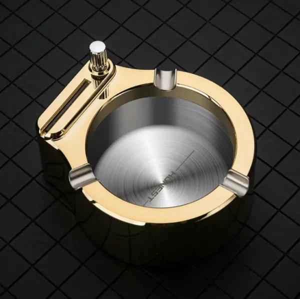 Metal ashtray with stick lighter – Elegant & refillable by BowLift