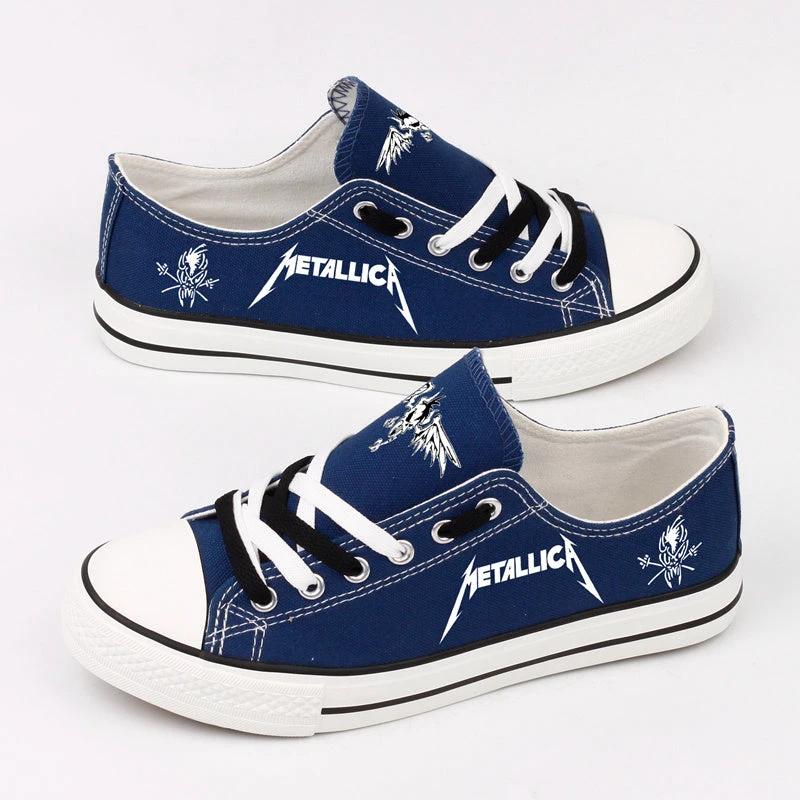 Metallica Low Top Canvas Sport Sneakers Shoes For Men Women Fans by Crocs