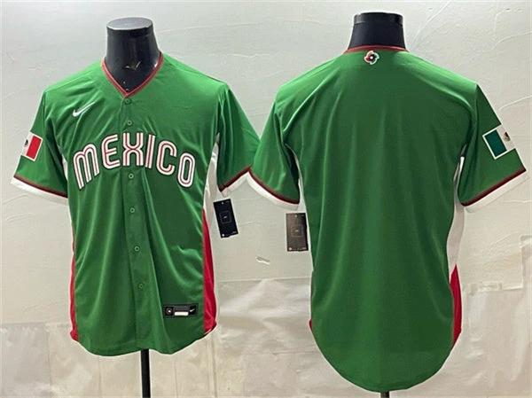 Mexico Baseball Jersey Blank Green 2026 World Baseball Classic Home Stadium Stitched by My Store