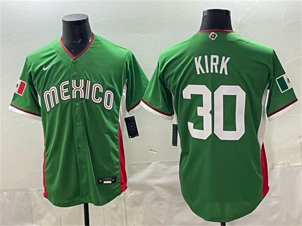 Mexico Baseball #30 Alejandro Kirk Jersey Green 2026 World Baseball Classic Home Stadium Stitched by My Store