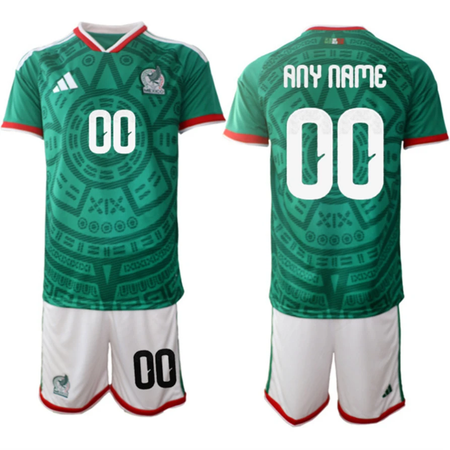 Mexico Custom Green 2026 World Cup Home Soccer Jersey Suit by Soccer Jersey