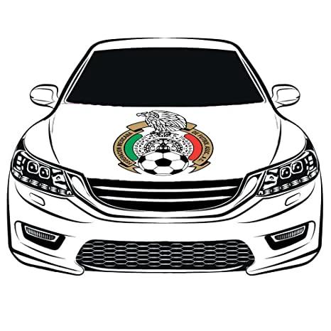 Mexico National Team Flag, Car Hood Cover Flag of Mexico Football Team, Engine Banner Flags,3.3X5ft,/6X7FT100% Polyester Elastic Fabrics Can be Washed by flagsshop