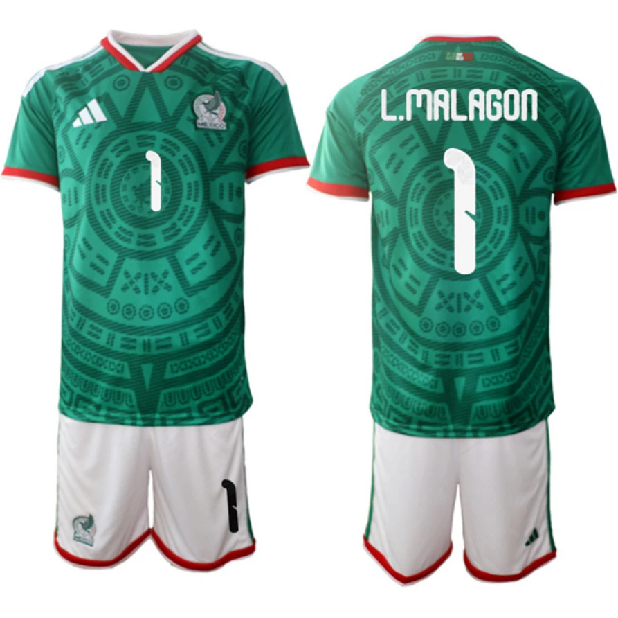 Mexico Green #1 Luis Ángel Malagón 2026 World Cup Home Soccer Jersey Suit by Soccer Jersey