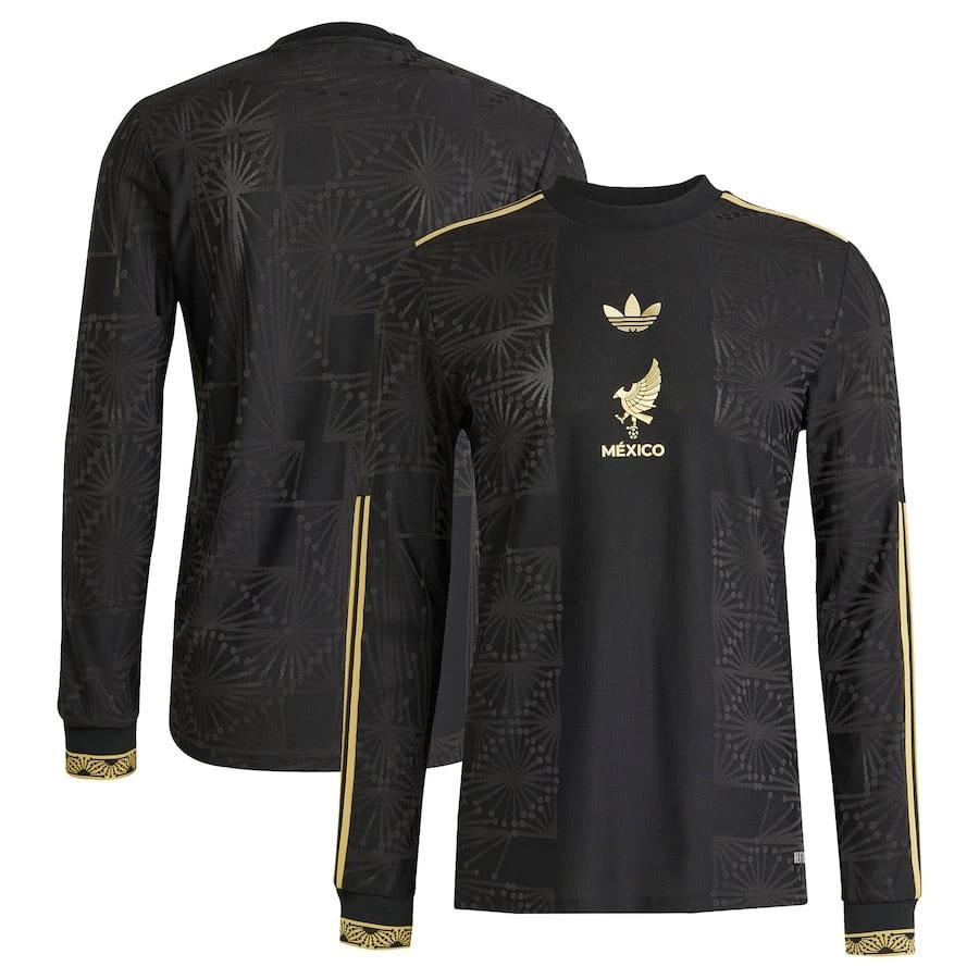Mexico National Team 2025 Third Long Sleeve Men Jersey – Black by Soccer Jersey