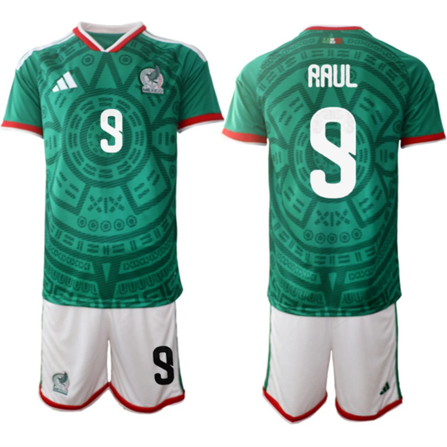 Mexico #9 Raúl Jiménez Green 2026 World Cup Home Soccer Jersey Suit by Soccer Jersey