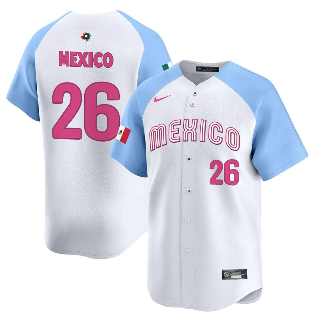 Mexico Jersey #26 Projected Team Mexico World Baseball Classic 2023 Style 2026 Roster by My Store