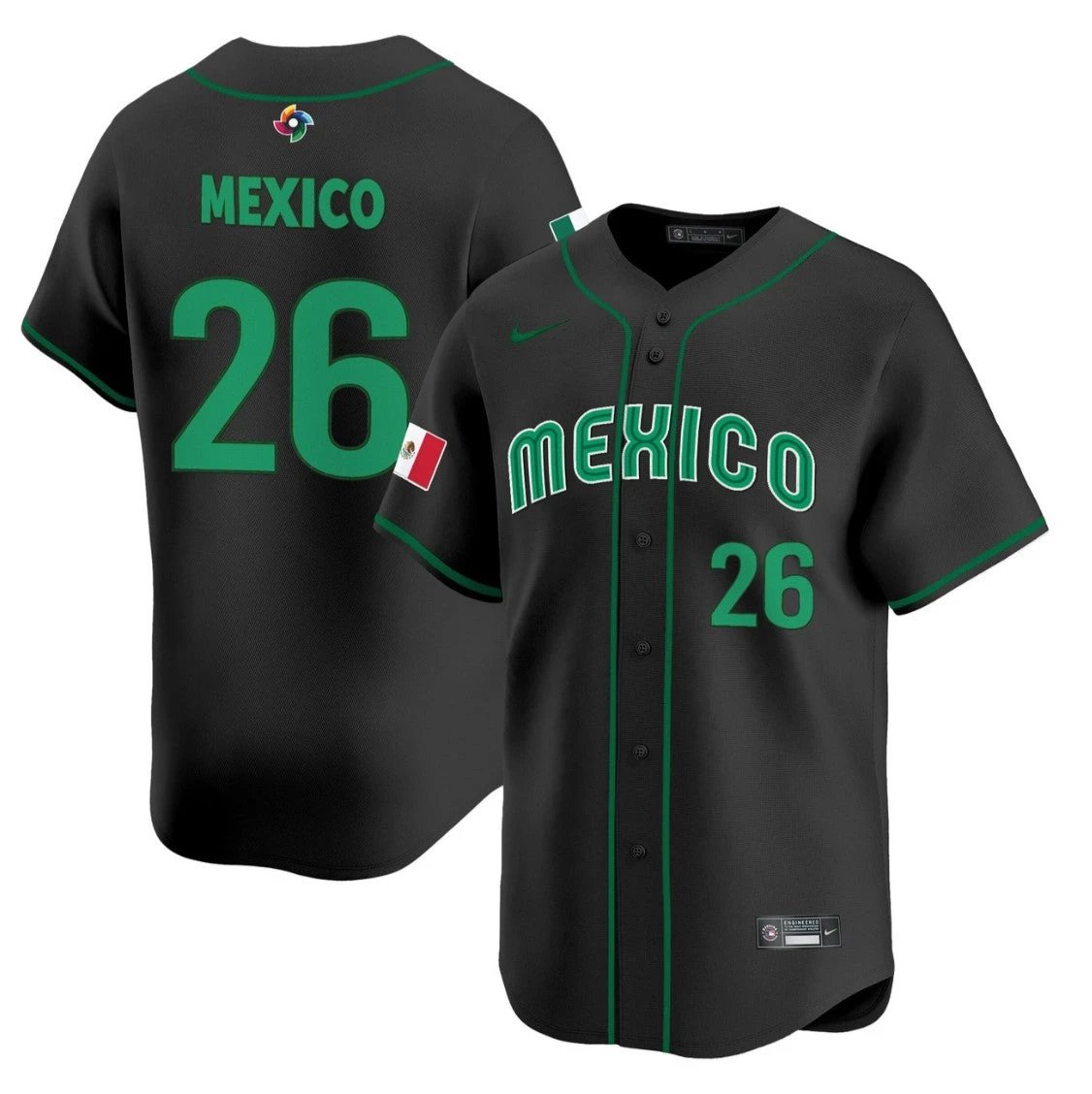 Mexico Jersey #26 Projected Team Mexico World Baseball Classic 2023 Style 2026 Roster by My Store