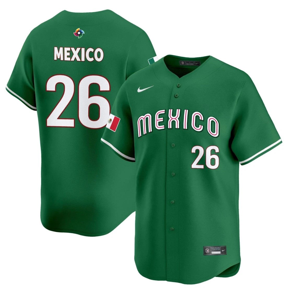 Mexico Jersey #26 Projected Team Mexico World Baseball Classic 2023 Style 2026 Roster by My Store