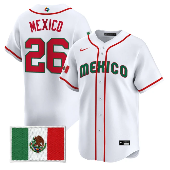Mexico Jersey #26 Team Mexico World Baseball Classic 2026 Stitched by My Store