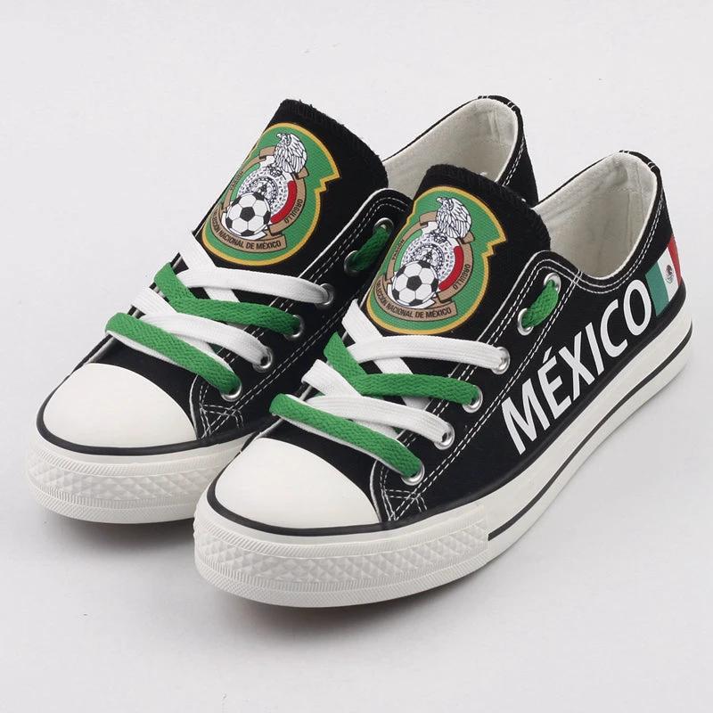 Mexico Low Top Canvas Sport Sneakers Shoes For Men Women Fans by Crocs