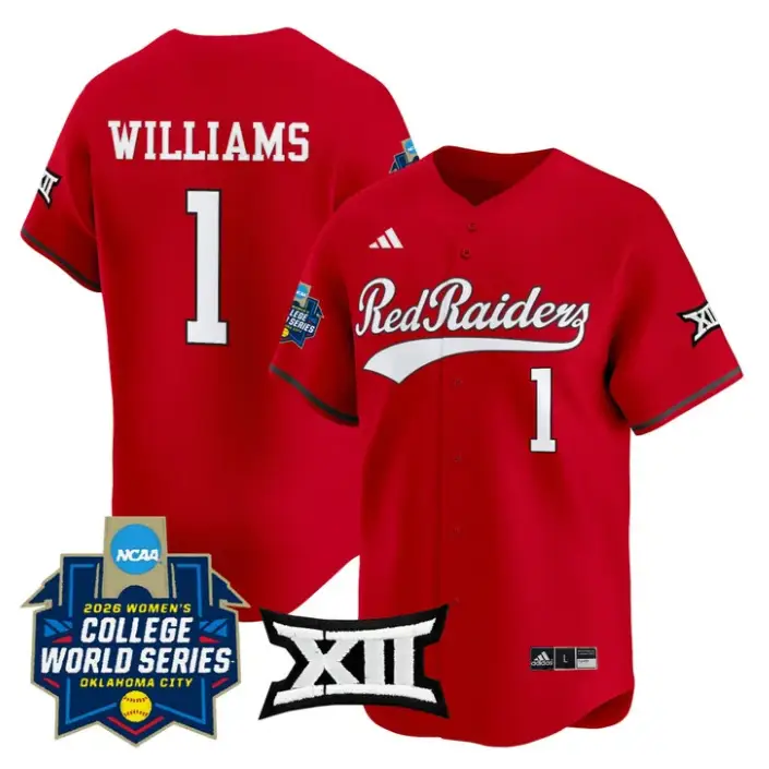 Mia Williams Jersey #1 Red Raiders Softball 2026 World Series (WCWS) by My Store