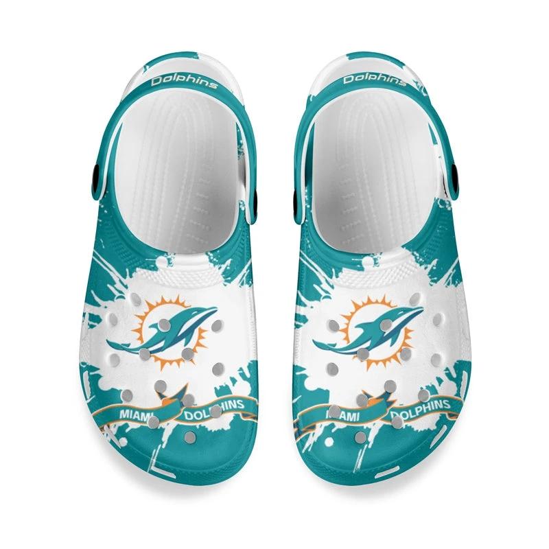 Miami Dolphins Crocs Unisex Clogs Clog Shoes by Crocs