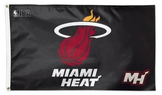 Miami Heat Team Black US Flag 3X5Ft Polyester Banner USA Digital Print by flagsjustdoit