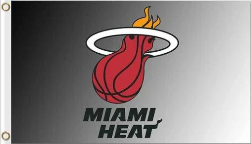 Miami Heat Team Flag 3X5Ft Polyester Banner USA Digital Print by flagsjustdoit