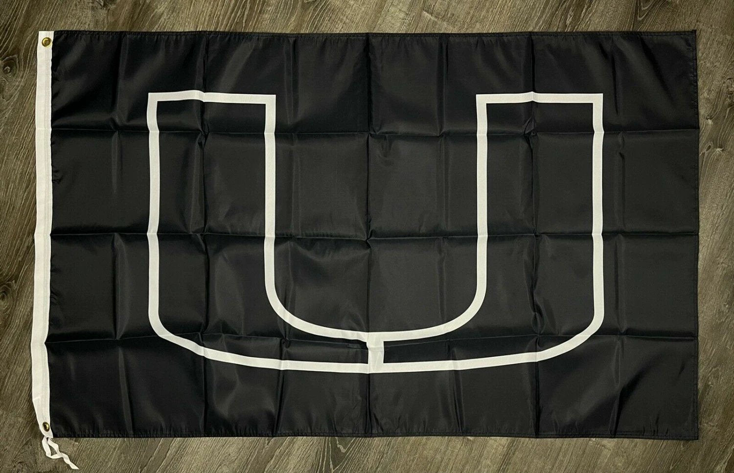 Miami Hurricanes Logo Flag 3x5 ft Black Sports Banner Man-Cave Garage by flagsjustdoit