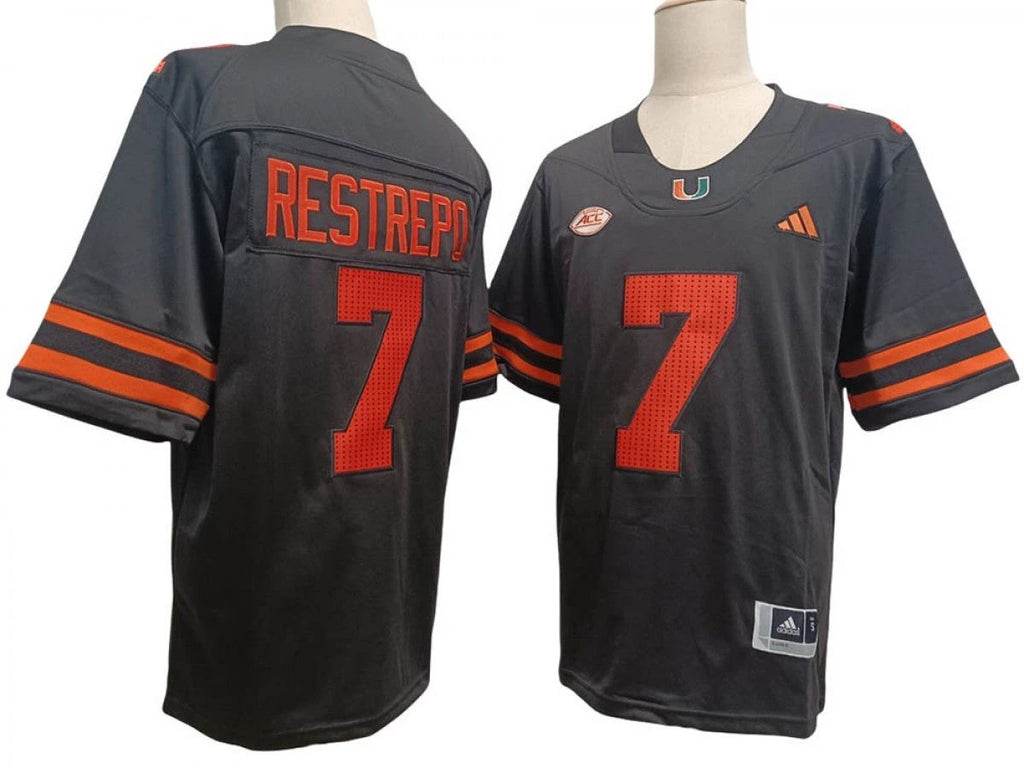 Miami Hurricanes #7 Xavier Restrepo Vapor F.U.S.E. Limited Jersey Black by My Store NCAA Football Jerseys