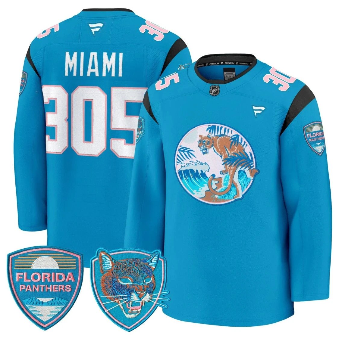 Miami Jersey #305 Florida Panthers SoFlo Night Edition Premium Stitched by Hockey David
