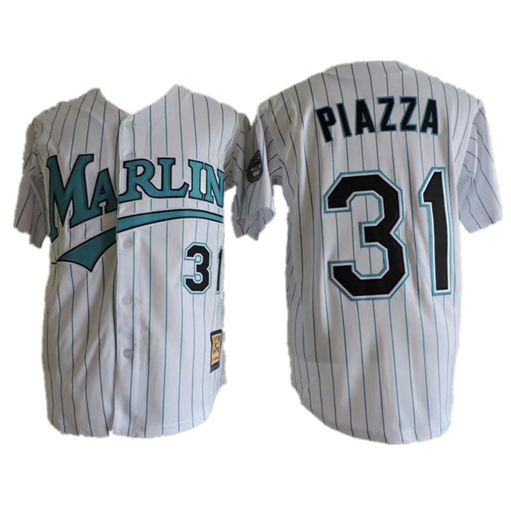 Miami Marlins Mike Piazza White Throwback Jersey by My Store
