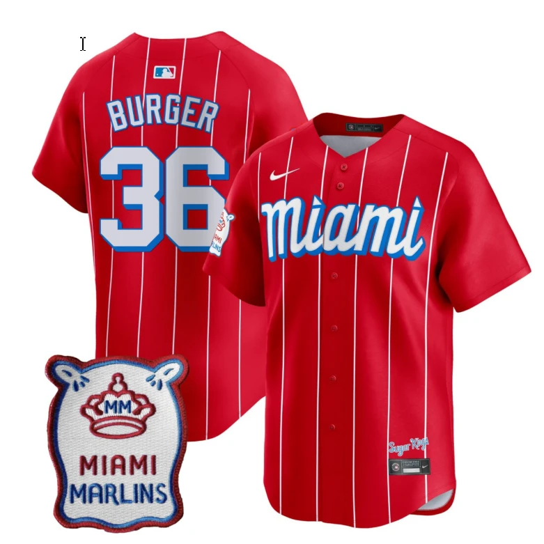Miami Marlins Red City Connect Vapor Limited Customized Jersey - All Stitched by My Store