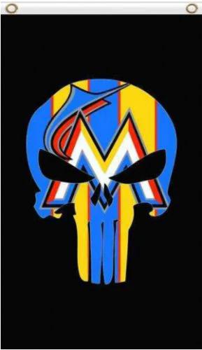 Miami Marlins US flag 3X5Ft Banner USA Polyester with Brass Grommets by flagsjustdoit