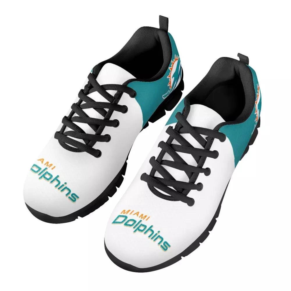 Miami Dolphins Black Sport Sneaker NLF Sneakers Shoes by Crocs