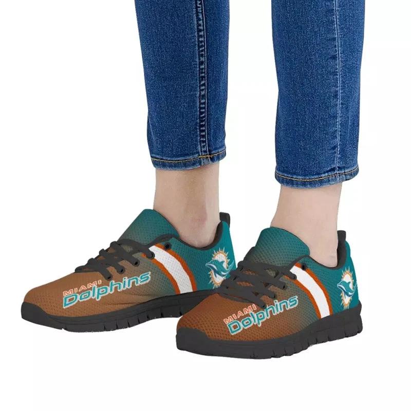 Miami Dolphins Black Sport Sneaker NLF Sneakers Shoes by Crocs