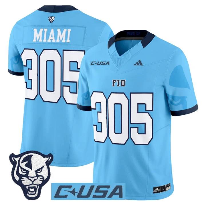 Miami Jersey #305 Florida International Panthers 2025 Stitched by My Store NCAA Football Jerseys