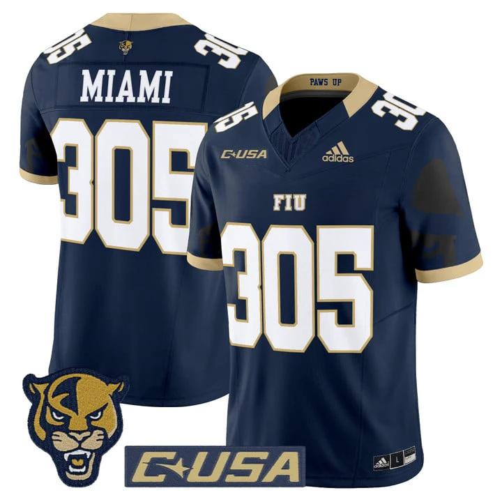 Miami Jersey #305 Florida International Panthers 2025 Stitched by My Store NCAA Football Jerseys