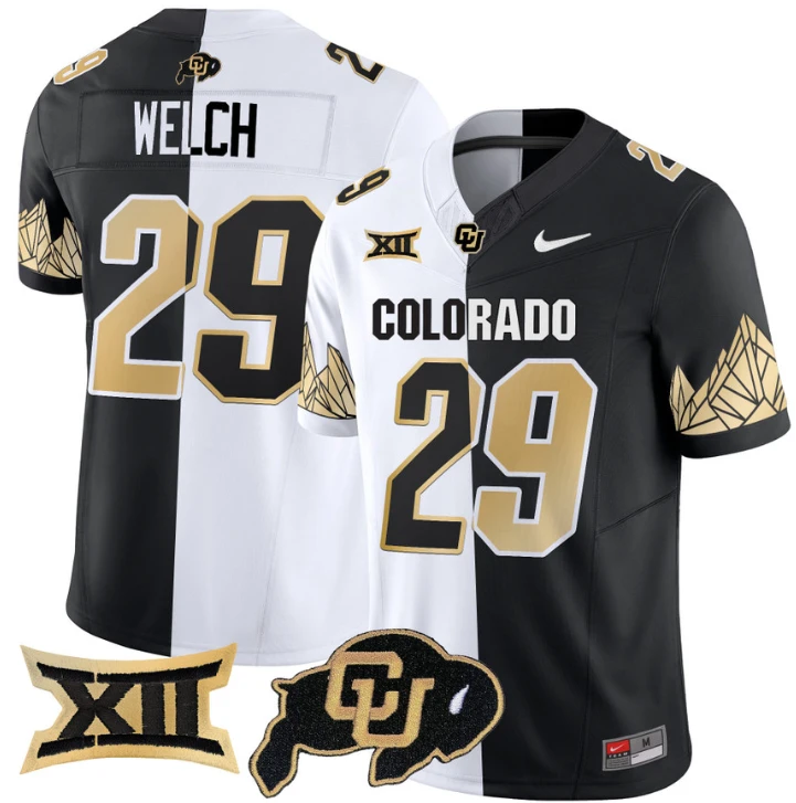 Micah Welch Jersey #29 Colorado Buffaloes Vapor Limited Football Stripeout by My Store